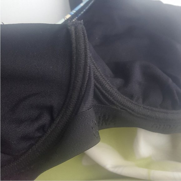 Christina Tankini Top Women's swimsuit black floral pattern wired sz 8D - Picture 7 of 11